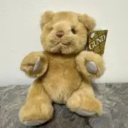 GUND Brown Teddy Bear 8" Plush 2099 Vintage 1984 Poseable Jointed Suede Paws NOS