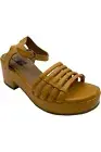 Miz Mooz Leather Wide Width Heeled Sandals Graciela Ochre