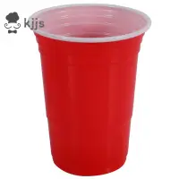 在飛比找蝦皮商城優惠-50 件/套 450 毫升紅色一次性塑料杯派對杯酒吧餐廳用品