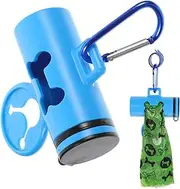 Pet Dispenser Handheld Bag Dispenser Outdoor Accessories Leash Dog Treats Poop Dog Bag Holder Doggy Treats Baggy Dog Treat Pouch Dog Pet Products Dog Stuff Pets Pp Blue