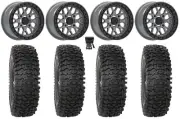 Valor V07 Bdlk 15" Wheels Gr 37" RC500S Sticky Tires Can-Am Maverick X3