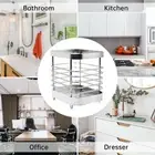 Silver Storage Shelf Black Toothbrush Holder Toothpaste Holder Bathroom