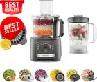 Multipro Compact Food Processor, 1.2L blender & mixer bowls, citrus juicer,800W.