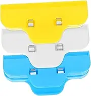 HAWILLOSCH 3pcs Rhinestone Drawing Fixator Clips Secure Plastic Edge Clamps for Rhinestone Painting Embroidery Projects Versatile Lightweight Crafting Tools