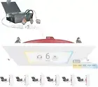 6-Pack Nuwatt 6" Square LED Recessed Downlight Dimmable 5CCT 2-Hour Fire Rated