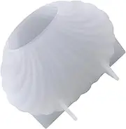VILLFUL Scented Candle Molds Silicone Conch Shape Mold for Bubble Candle Making