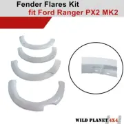 Fender Flares Kit White Smooth Finish fit Ford Ranger PX2 MK2 2015-2018 OEM Desi
