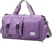Lightweight Gym Bag, Travel Duffel Bag, Men’s Weekender Bag, Oxford Cloth Tote, Dry Wet Separation Bag, Gym Carry-On Bag, Large Travel Tote, Waterproof Duffel Bag, Sports Duffel for Men