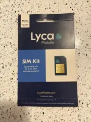 Lycamobile 4G/5G SIM Card 3 in 1 Standard / Micro/ Nano Sizes Select Your Plan