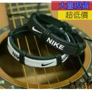 ★全部現貨盒裝★Nike手環 Adidas手環 情侶手環運動手環 編織手鍊 皮革手環 街頭潮牌手環((盒裝))