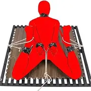SAHOOSAFETY Tool Training Bed SM Large Punishment Game Binding Instrument Restraint Rack Sex Tools Sima Device Training Male and female binding bed for men and women