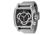 Invicta S1 Rally Chronograph Stainless Steel Black Dial Quartz 46007 100M Men's Watch