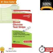 No-Coding Blood Glucose Test Strips - 50 Count for Accurate Diabetes Monitoring