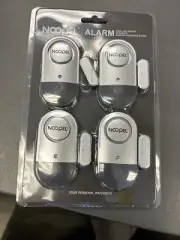 4 Pcs Noopel Doors & Windows Alarms With Magnetic Sensor Triggered New