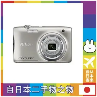 [日本二手商品] 尼康數碼攝像頭Coolpix A100光學5 x 205萬像素銀A100SL