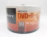 Sony AccuCore DVD-R 50-Pack 4.7GB 120 Minute 16x 50DMR47SP, New Sealed