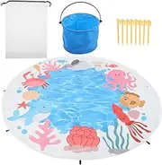 HONMEET 1 Set Baby Beach Pool - Sandproof Picnic Blanket Kids Pool Blanket Waterproof Beach Mat for Infant Boys Children Camping Travel Swimming Outdoor
