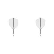 2x Target K-Flex Moulded Flight & Shaft Dart Accessory No.6 Intermediate Clear