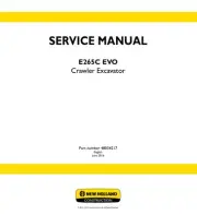 New Holland E265C Crawler Excavator Service Manual Repair Shop Book