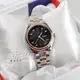 valentino coupeau范倫鐵諾 古柏 風車紋晶鑽時刻指針錶 防水手錶 女錶 學生錶 黑面x玫瑰金 V61607TRAL-2
