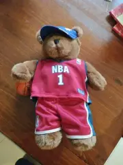 Build A Bear Workshop Bear NBA Basketball Outfit Top + Shorts Plush Teddy BAB