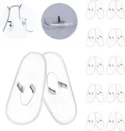 6 Pairs Clear Nose Pads Nosepiece Replacement for Ray-Ban Cockpit RB3362 56mm