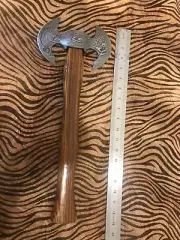 CUSTOM HANDMADE DAMASCUS STEEL WOOD AXE HATCHET TOMAHAWK knife WITH SHEETH