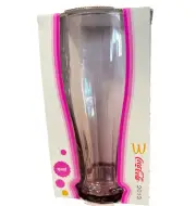 McDonalds Coca Cola Drinking Glass 2013 Pink 340ml Boxed Collectable Coke Glass