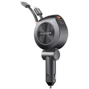Promate DRIVEGEAR-R2 88W Multi-Port Incar Phone Charger - 80cm Black - with Dual [DRIVEGEAR-R2]