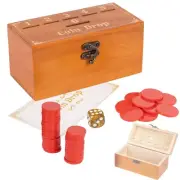 Wooden Penny Game,Coin Drop Game,Penny Coin Game Contains 50 Coins,Wooden Gam...