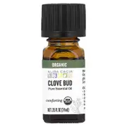 Aura Cacia, Pure Essential Oil, Organic Clove Bud, 0.25 fl oz (7.4 ml)