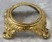 4 Leg Antique Gold Plated Sphere or Egg Stand