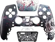 eXtremeRate Killing Clown Front Shell with Touchpad Compatible with ps5 Controller BDM-010 BDM-020 BDM-030 BDM-040 BDM-050, DIY Replacement Shell Custom Touch Pad Cover Compatible with ps5 Controller
