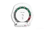 Porsche 911 991.1 / 981 Gauge Face Tachometer Dial Manua White Retro Style Ring