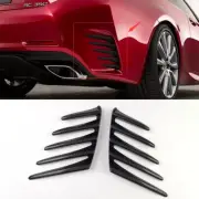 Carbon Fiber Rear Side Bumper Molding Air Outlet Trim For Lexus RC200t RC300 350 (for: Lexus)