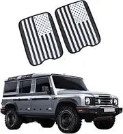 Bekantogy 2PCS Sunroofs Sun Shade Compatible with INEOS Grenadier 2022-2025 Folding Sunroof Glass Roof Sunshade Sun Protection UV Protection Roof Glass Sunshade (US Flag)