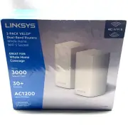 LINKSYS AC1200 2 Pack VELOP VLP0102-NP Whole Home Mesh Wireless System Wi-Fi