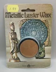 NEW Vintage 1970 Cunningham Art Prod. Royal Coat Metallic Gold Luster Wax 1 Oz.