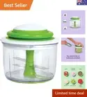 Compact Manual Chopper: Fruit and Vegetable Slicer for Quick Meal Prep
