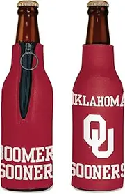 NCAA Oklahoma Sooners Bottle Cooler, Stubby Holder, Team Colors, One Size