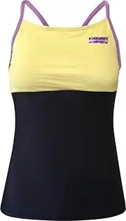 [Sasaki] STN-70018 Women's Rhythmic Gymnastics Drywear I Back Top with Cup Pocket, Black (B) JO