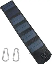 Solar Phone Charger | Folding 120W Phone Charger | Waterproof Charging Bank with Double USB Port for Travel RV Beach Camping Boating Backpacking Hunting Festival Hiking