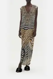 SLEEVELESS DRAPE BACK DRESS FOR THE LOVE OF LEO