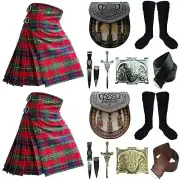 Traditional Handmade County Clare Tartan Kilt Outfit For Men Custom Size Kilt