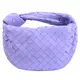BOTTEGA VENETA 651876 Mini Jodie 編織小羊皮手腕包.淺紫