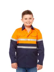 Lowes Unisex Kids Orange Work Shirt