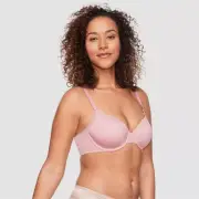 Warner's 38DD Underarm Smoothing Criss-Cross Convertible Underwire Bra Pink