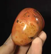 Banded Agate 171266 XL Palm Jumbo Protection Strength Metaphysical