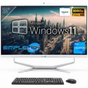 PC All IN One Aio 24 " Touchscreen Windows 11 4gb 240gb G530t Fixed Webcam 2k_