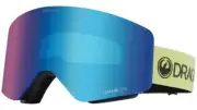 Dragon Spyder R1 OTG Goggles Ski Snowboard Black Frames Electric Blue Lenses +